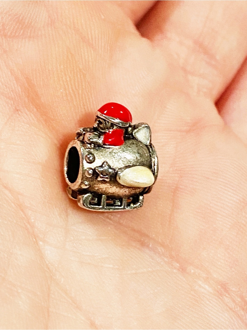 Pandora Santa in Space Sterling Silver Enamel Charm - Retired
